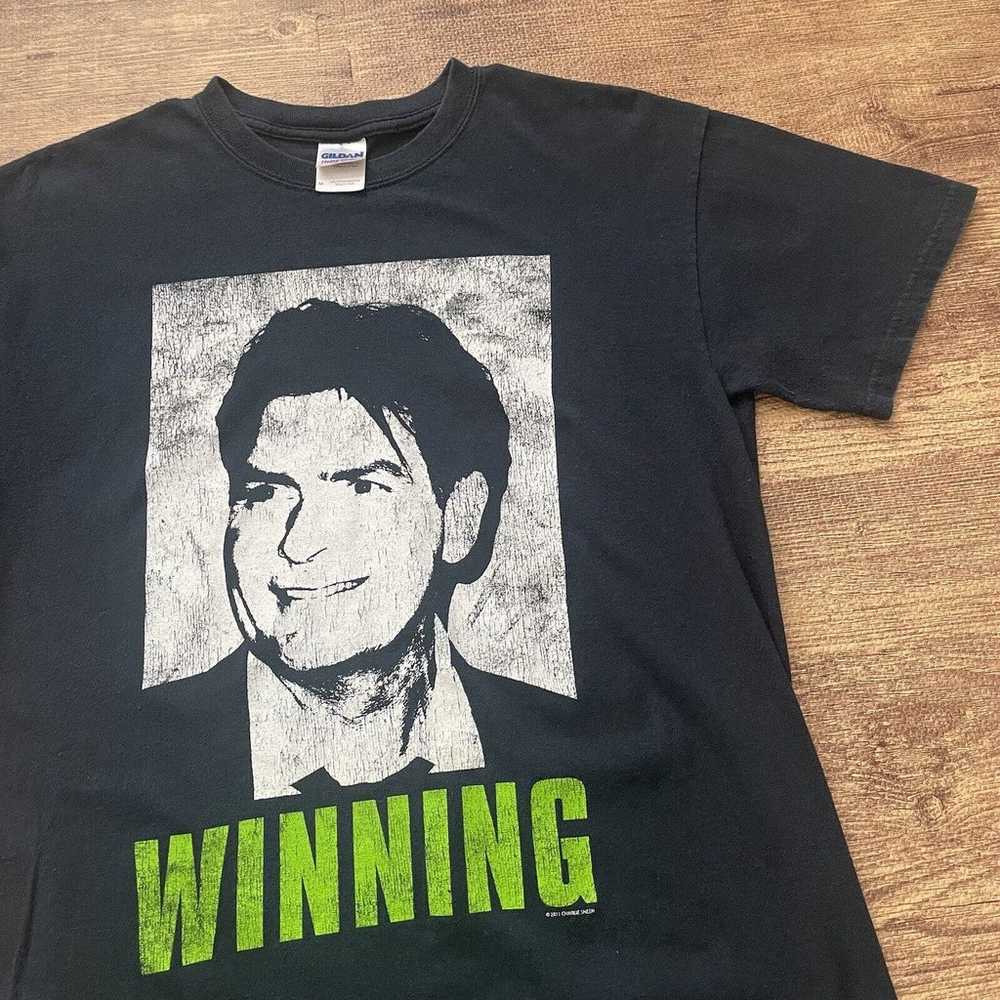 Vintage Charlie Sheen Winning T-Shirt Men's Mediu… - image 2