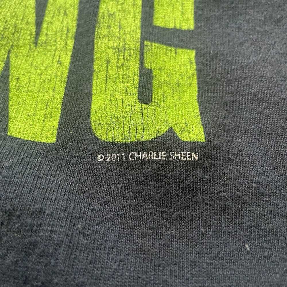 Vintage Charlie Sheen Winning T-Shirt Men's Mediu… - image 3