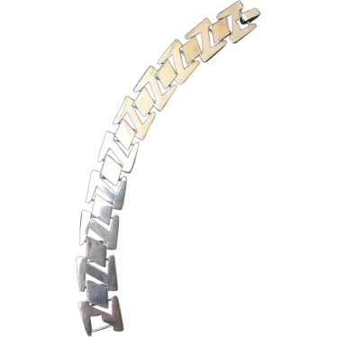 1970s Modernist Chain Link Bracelet Industrial Sty