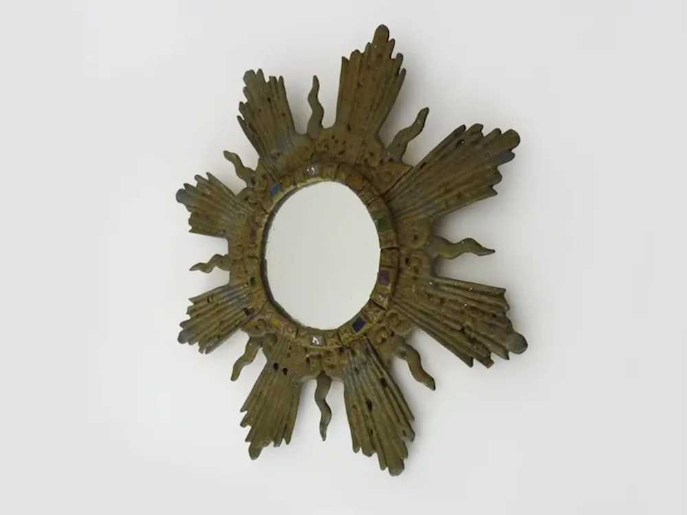 Old lead sun mirror Line Vautrin style Irena Jawo… - image 2