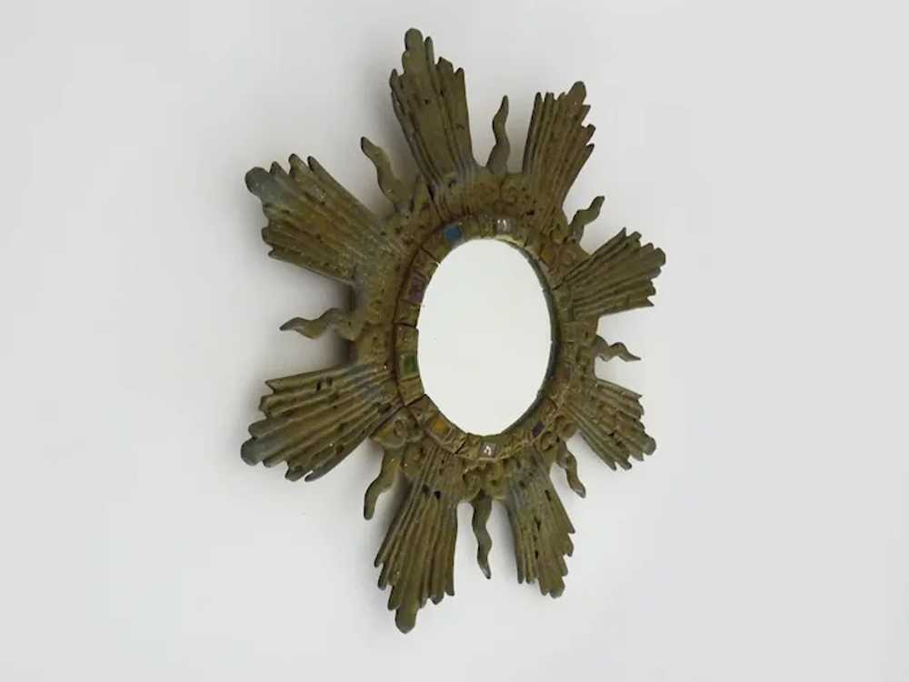 Old lead sun mirror Line Vautrin style Irena Jawo… - image 3