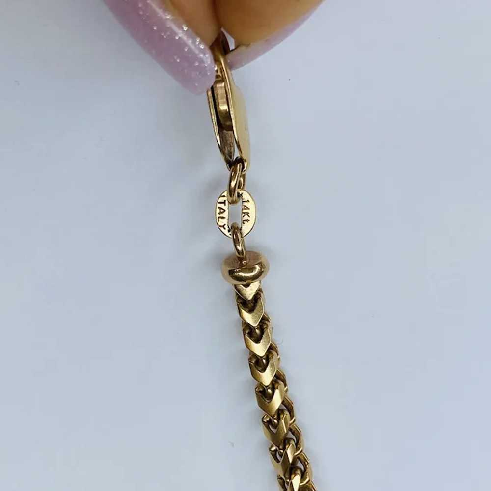 Foxtail Necklace Chain 29.26G Rose Gold 14K Italy - image 6
