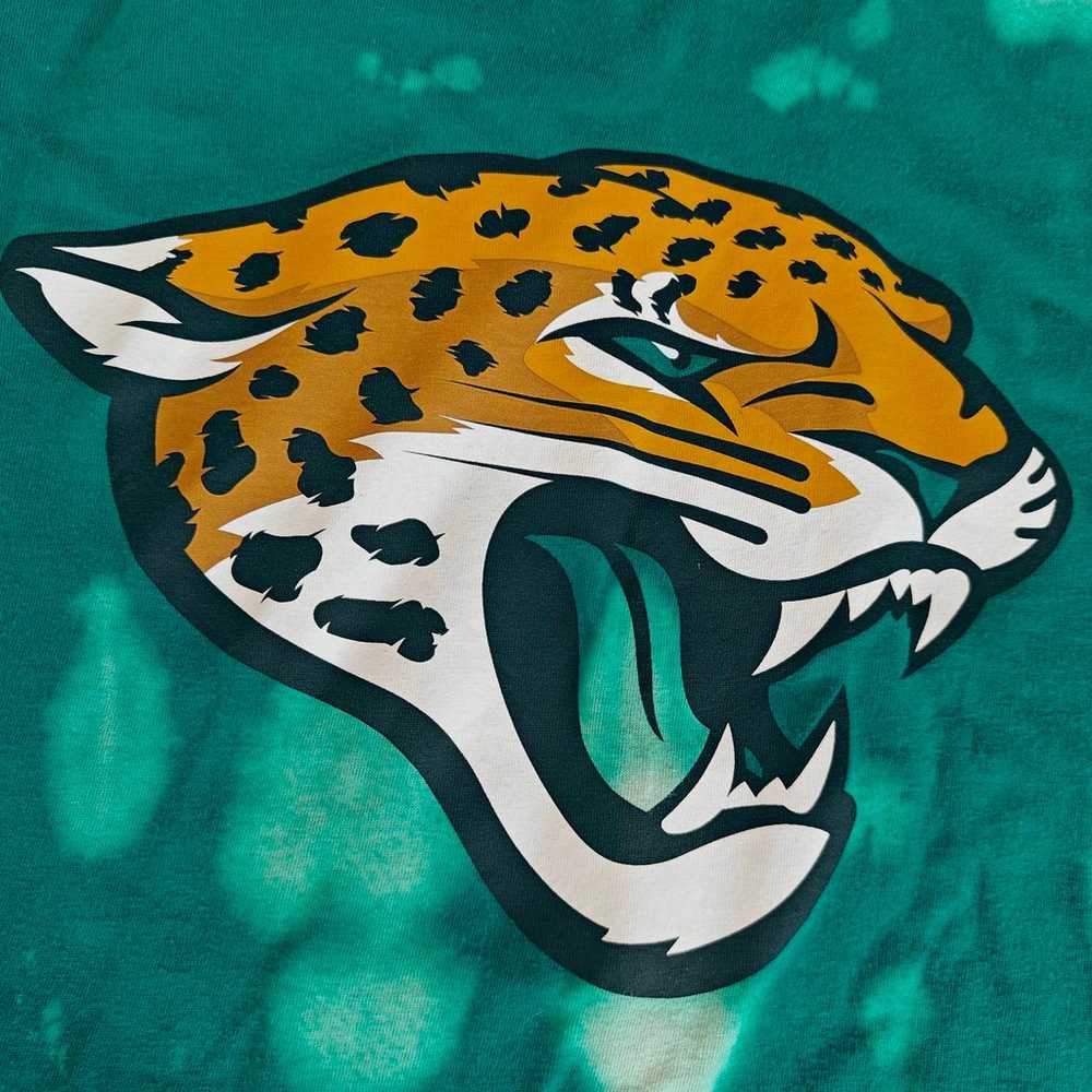 Custom Tie-Die Bleach Reverse Jacksonville Jaguar… - image 3