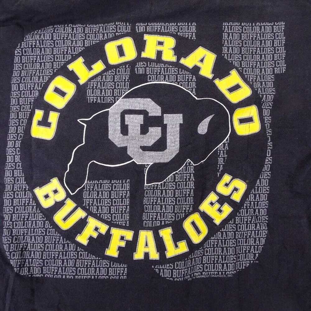 Vintage Colorado Buffaloes Shirt Mens XL Black 90… - image 3