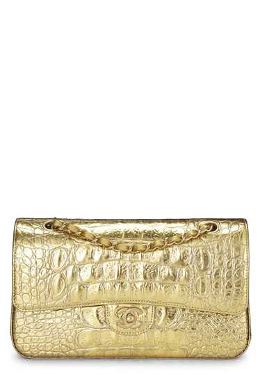 Gold Embossed Classic Double Flap Small