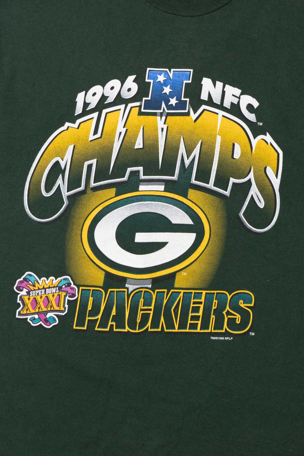 Vintage 1996 "NFC Champs" Green Bay Packers Super… - image 2