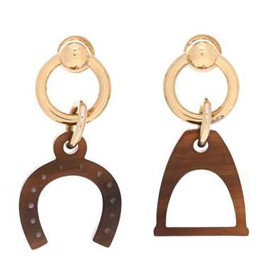 HERMES Permabrass Buffalo Horn Amulettes Equestre 
