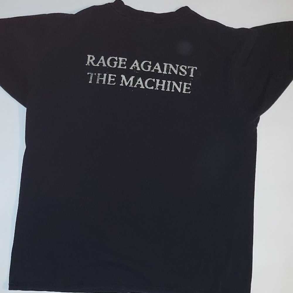 Distressed Rare Rage Against The Machine Black T-… - image 4