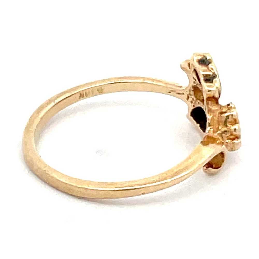 10K Black Hills Gold Dakota Designs Ring Size 2 - image 9