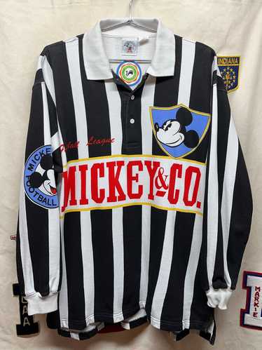 Vintage Mickey & Co Football Mouse Rugby Collared… - image 1