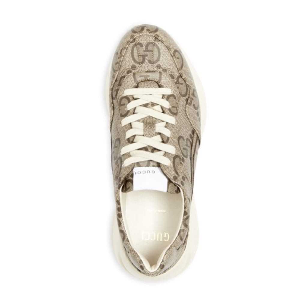 Gucci Rhyton leather trainers - image 3
