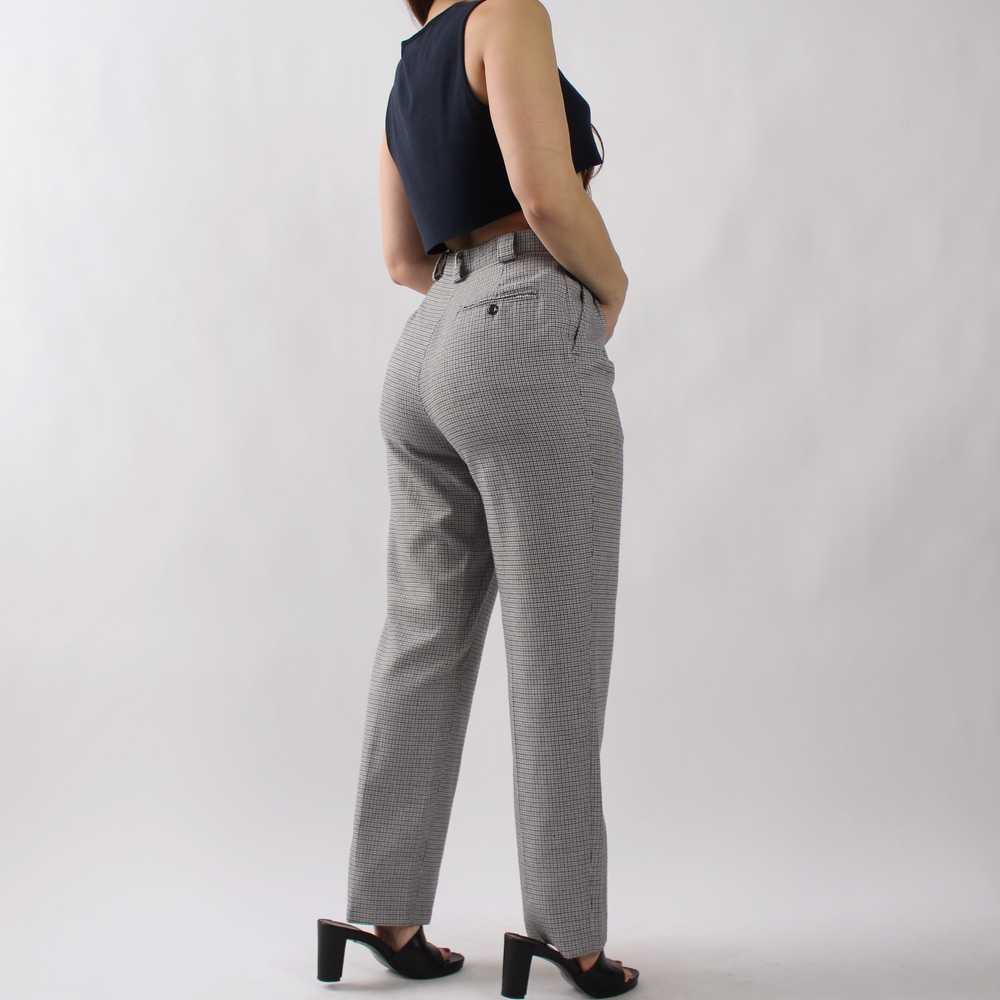 Vintage Checked Tailored Trousers - W27 - image 4