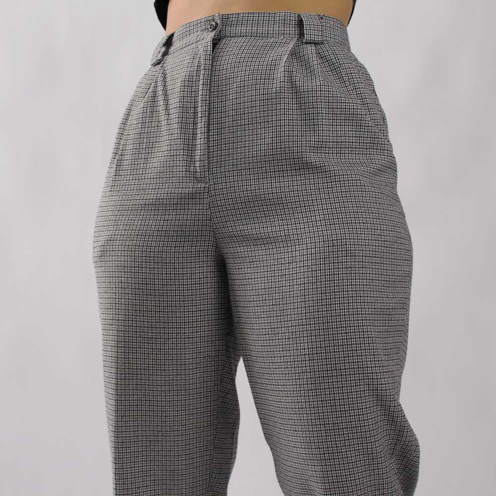 Vintage Checked Tailored Trousers - W27 - image 6