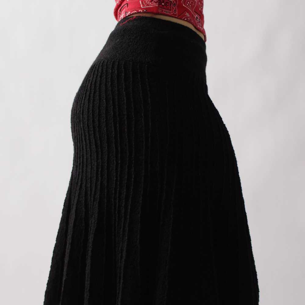 Vintage Wool Blend Knit Skirt - W27+ - image 2