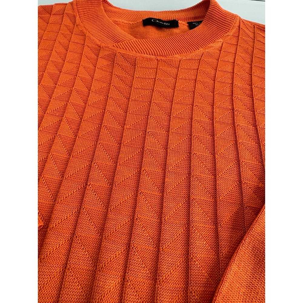 Vintage Genelli Men Shirt 100% Slik Geometric Tex… - image 2