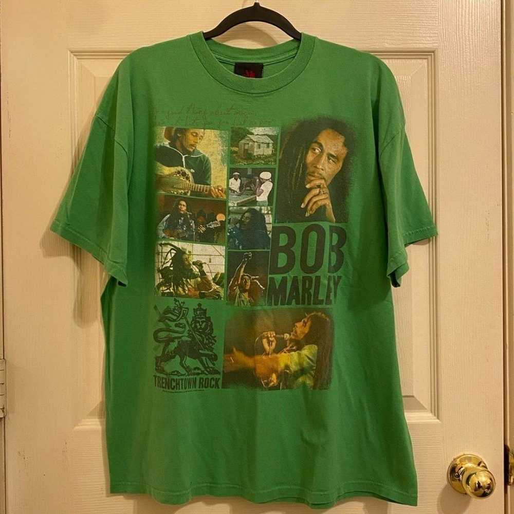 Vtg 90s Bob Marley Trenchtown Rock Zion Rootswear… - image 1