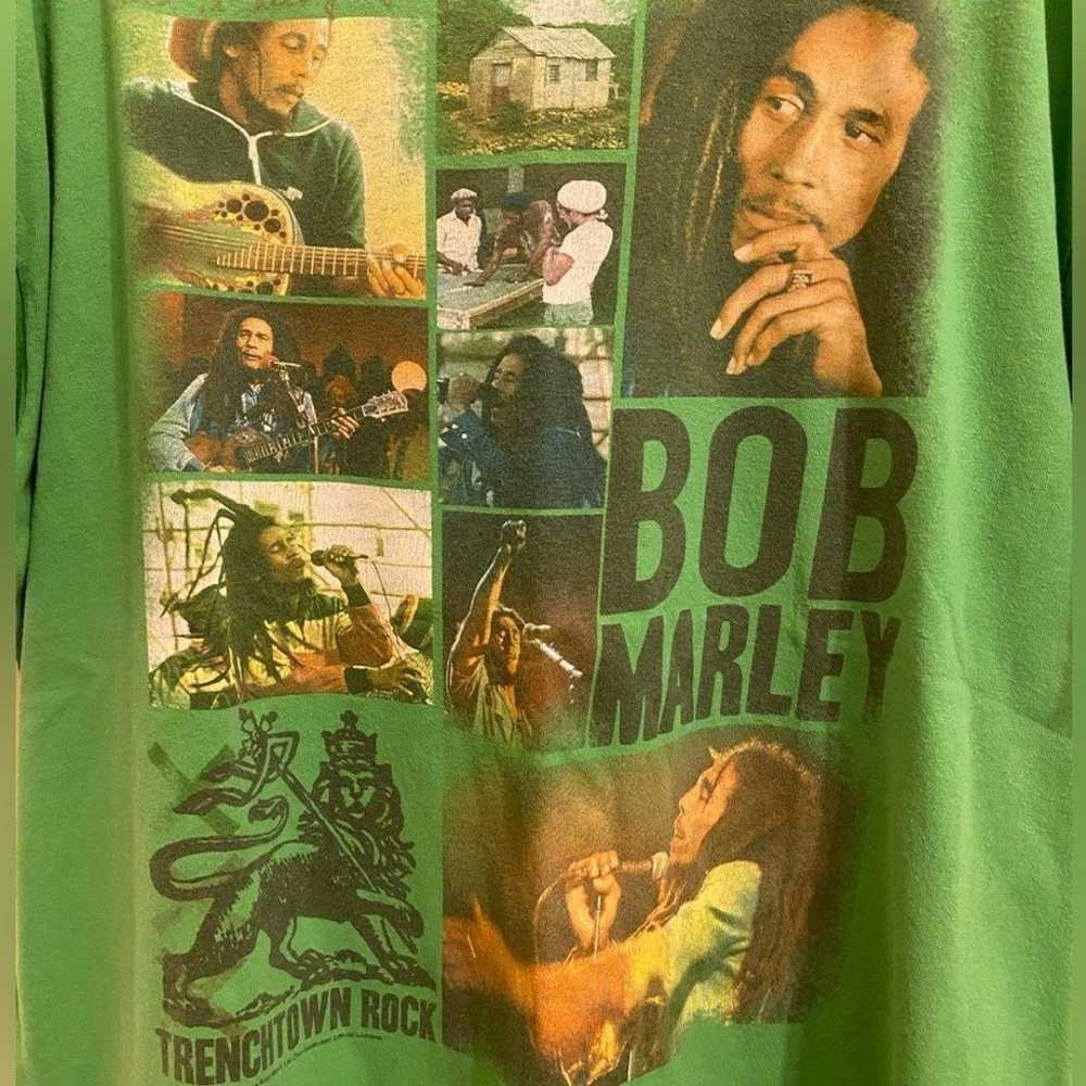 Vtg 90s Bob Marley Trenchtown Rock Zion Rootswear… - image 2