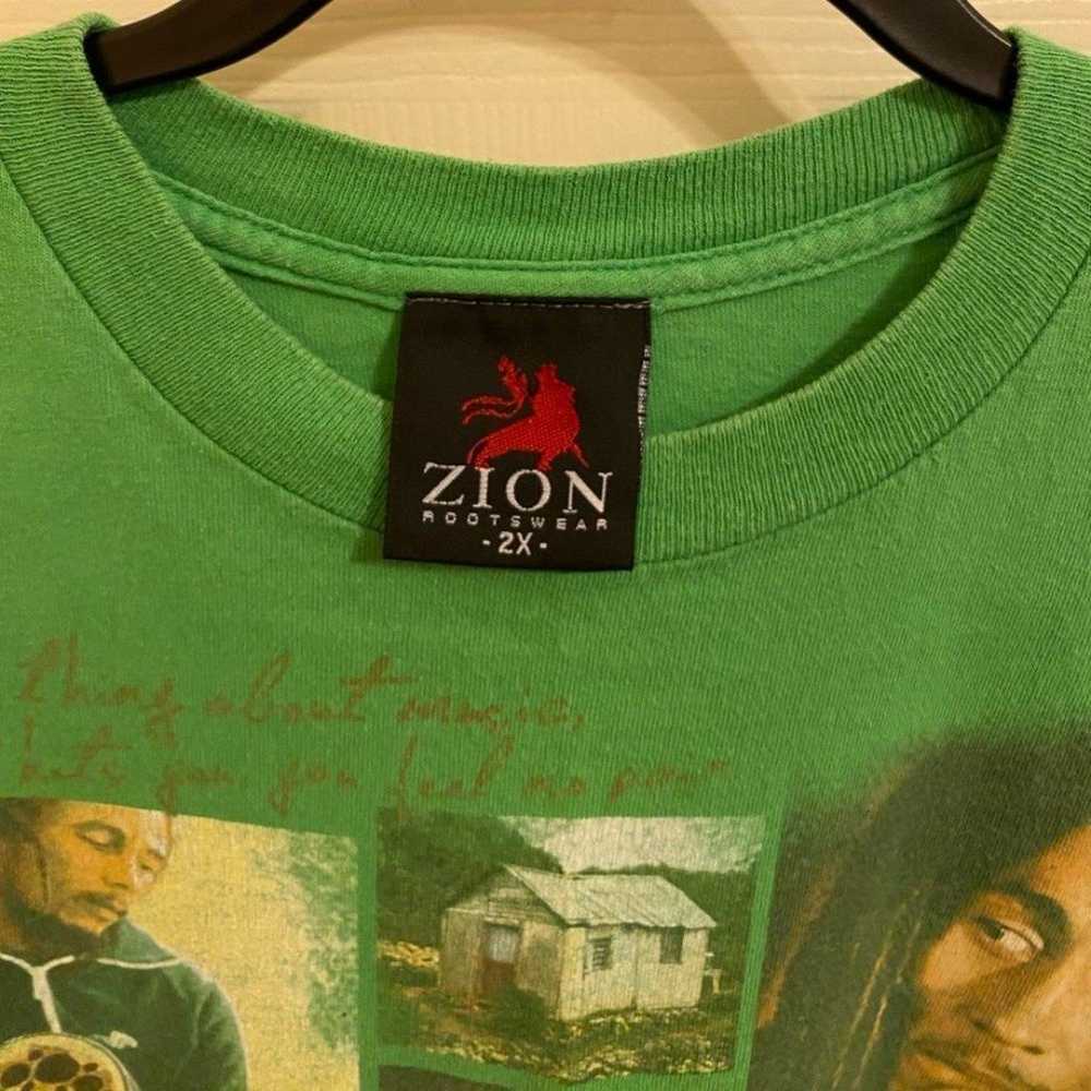 Vtg 90s Bob Marley Trenchtown Rock Zion Rootswear… - image 4