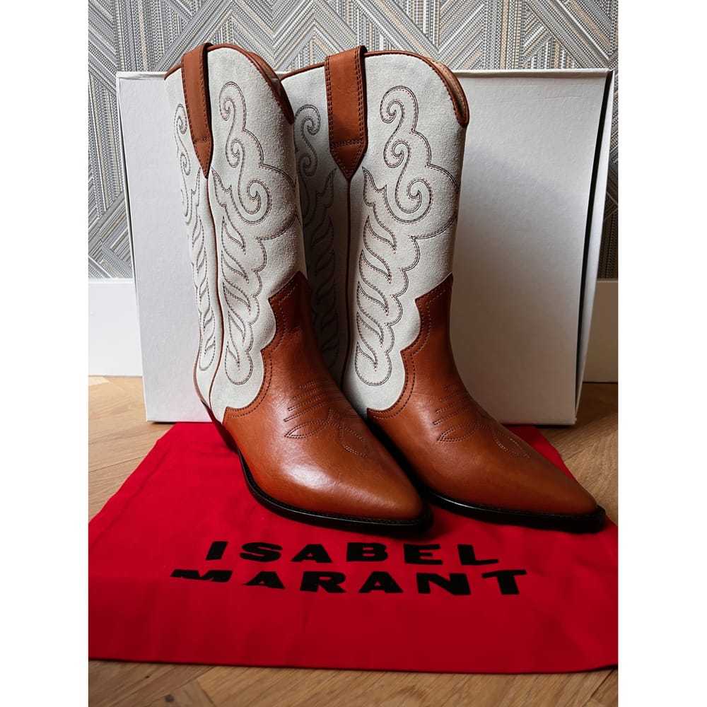 Isabel Marant Duerto leather cowboy boots - image 2