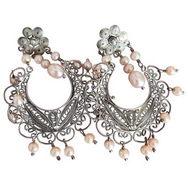 Yvone Christa Silver earrings - image 1