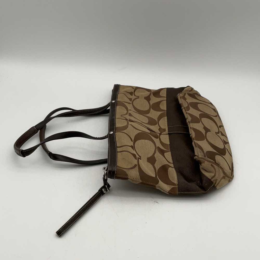 Coach Womens Brown Signature Print Inner Pocket Z… - image 2