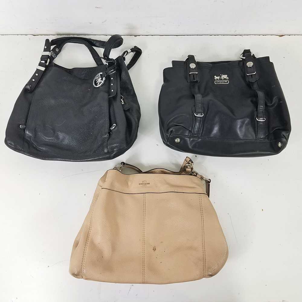 Coach Assorted Bundle Lot Set of 3 Leather Handba… - image 1