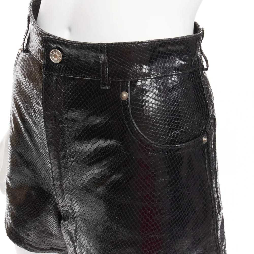 Manokhi Leather shorts - image 2