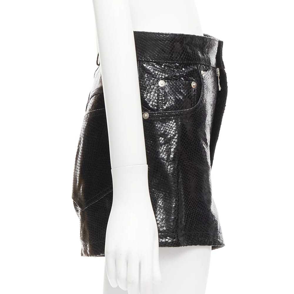 Manokhi Leather shorts - image 4