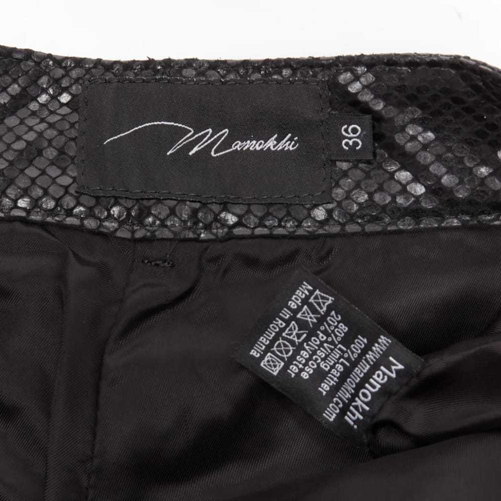 Manokhi Leather shorts - image 8