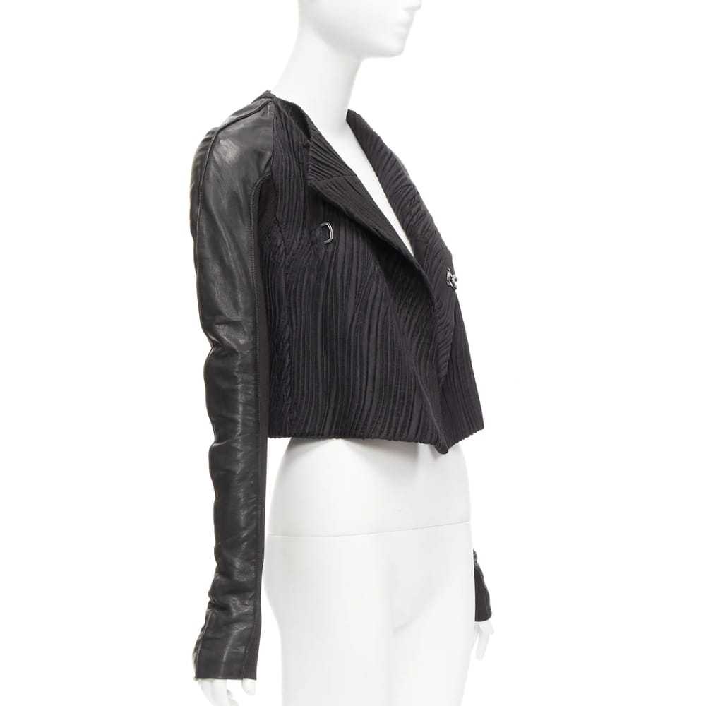 Rick Owens Wool biker jacket - image 4