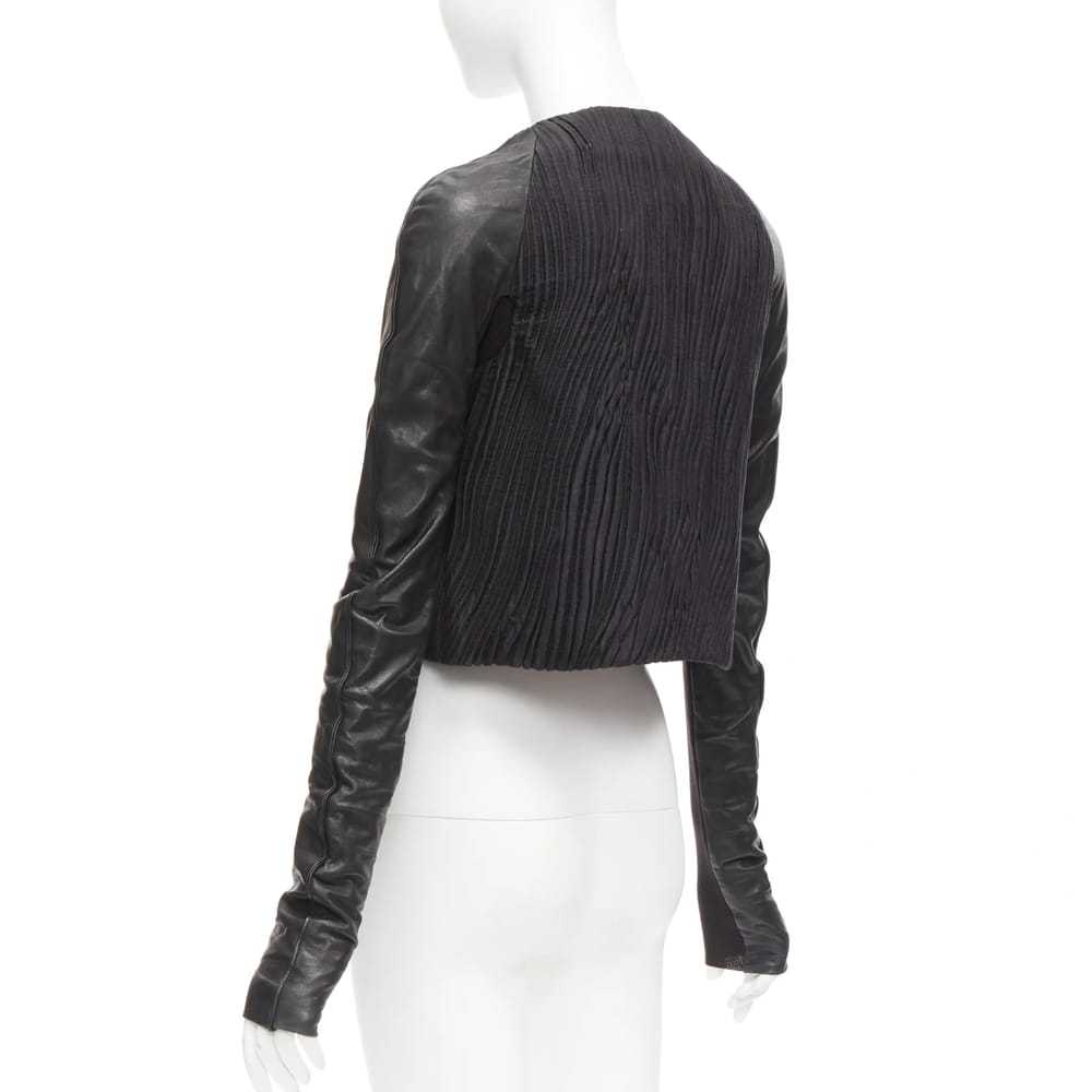 Rick Owens Wool biker jacket - image 7