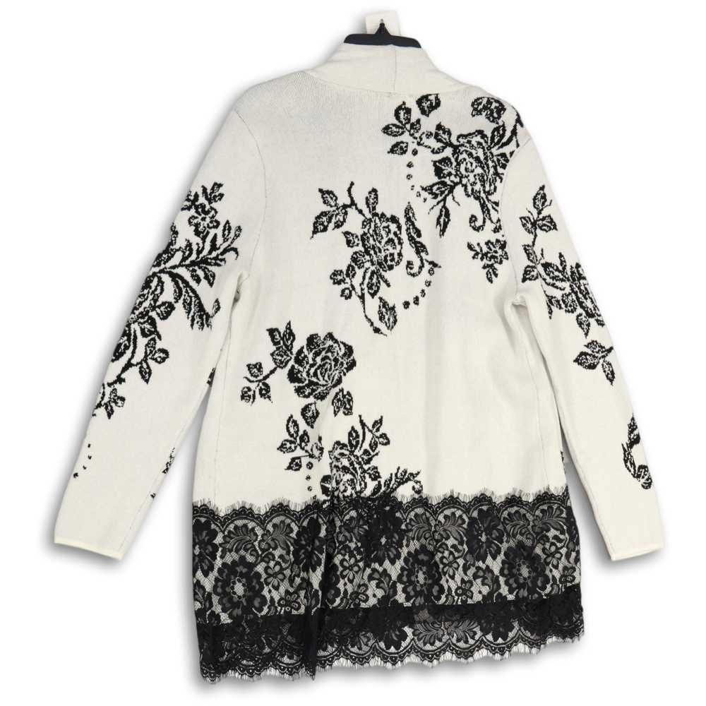 Chico's NWT Womens Black White Floral Long Sleeve… - image 2