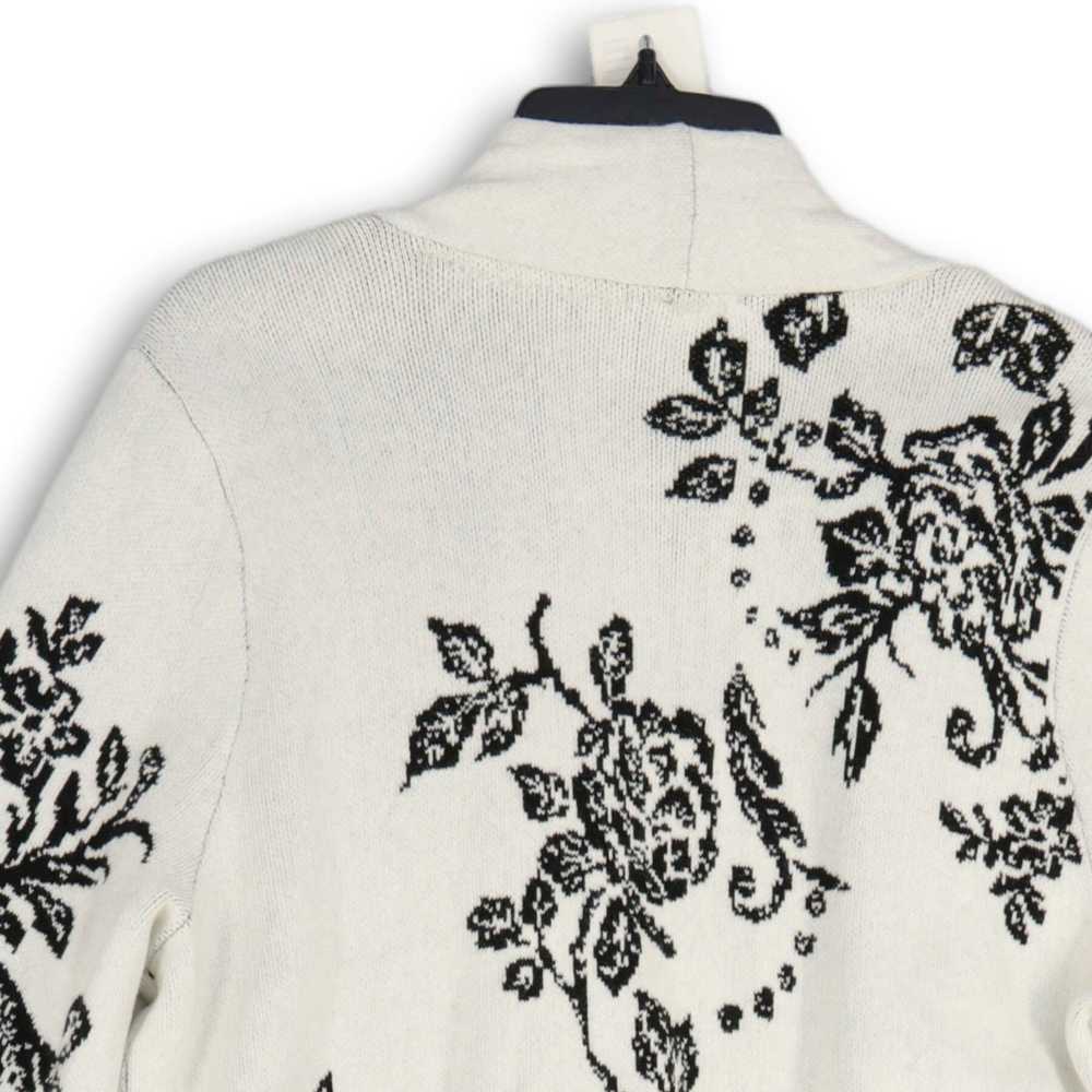 Chico's NWT Womens Black White Floral Long Sleeve… - image 4