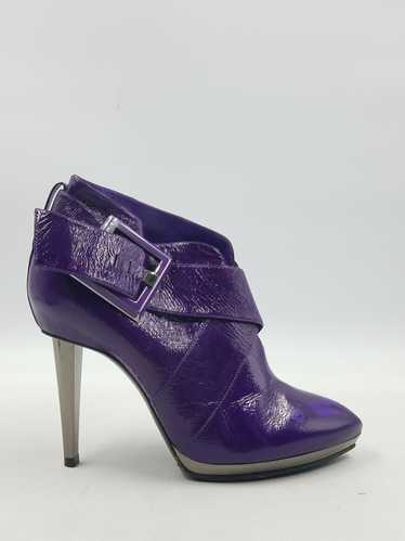 Authentic Sergio Rossi Purple Patent Booties W 8