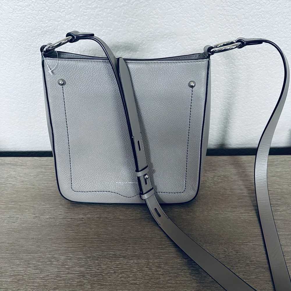 Rebecca Minkoff Gray Leather Structured Crossbody… - image 10
