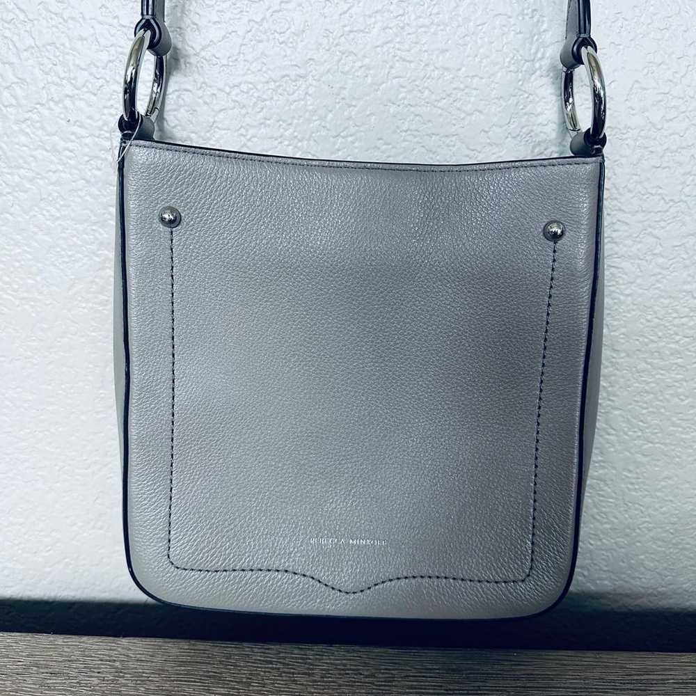 Rebecca Minkoff Gray Leather Structured Crossbody… - image 5