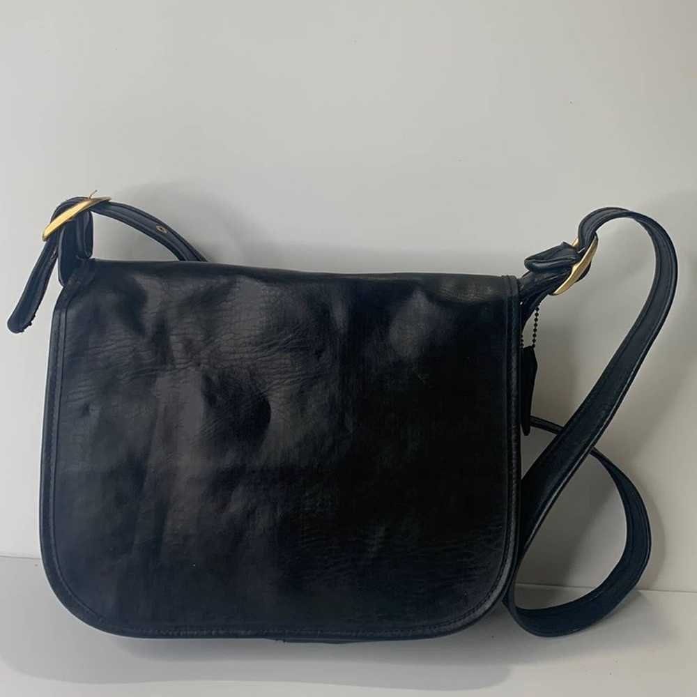 Coach Patricia’s Legacy black leather satchel sho… - image 1