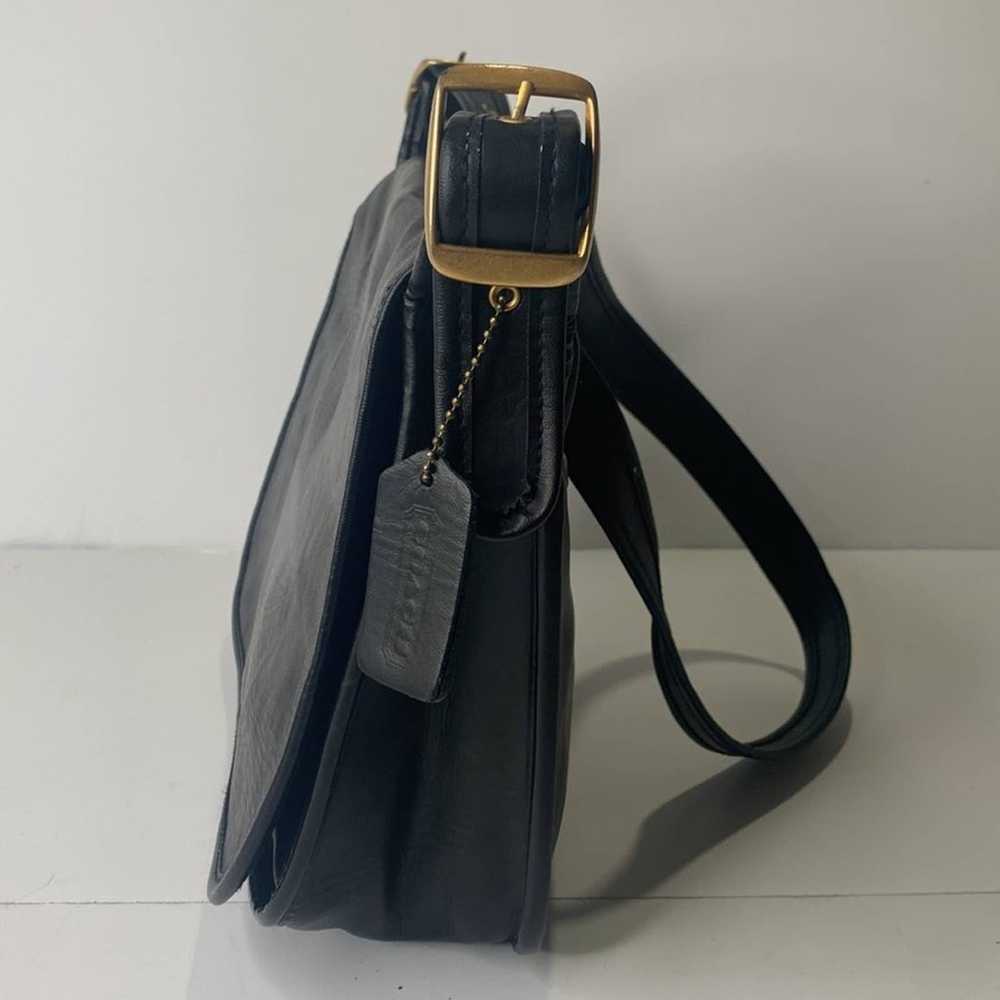 Coach Patricia’s Legacy black leather satchel sho… - image 2