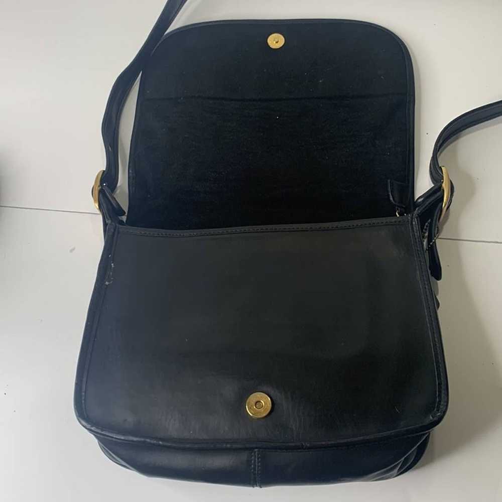Coach Patricia’s Legacy black leather satchel sho… - image 6