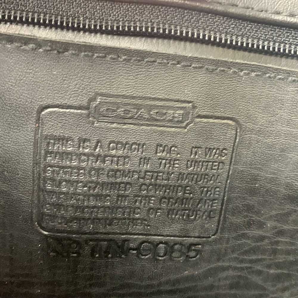 Coach Patricia’s Legacy black leather satchel sho… - image 7