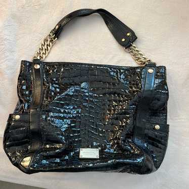 Black shiny micheal kors purse/shoulder bag