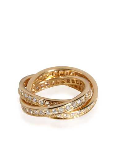 Cartier 18kt yellow gold Trinity diamond rings