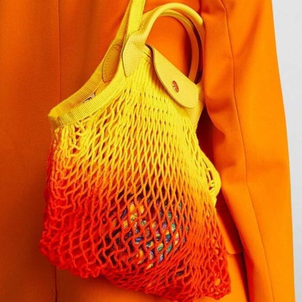 Longchamp Le Pliage Filet Tie and Dye Knit Mesh H… - image 3
