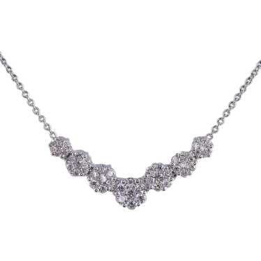 Diamond 14KW Stationary Pendant Necklace