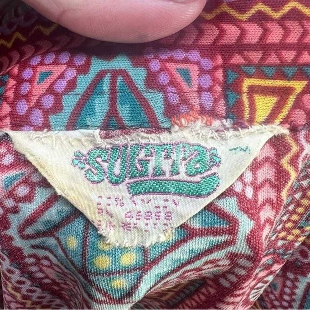 VTG 70's Polyester SULTRA Multi Color Multi Patte… - image 9