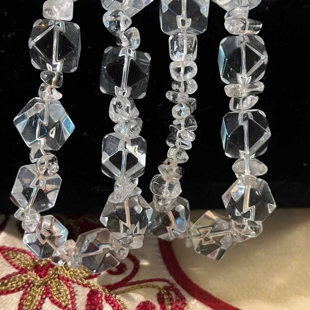 Vintage Rock Crystal Necklace - image 4