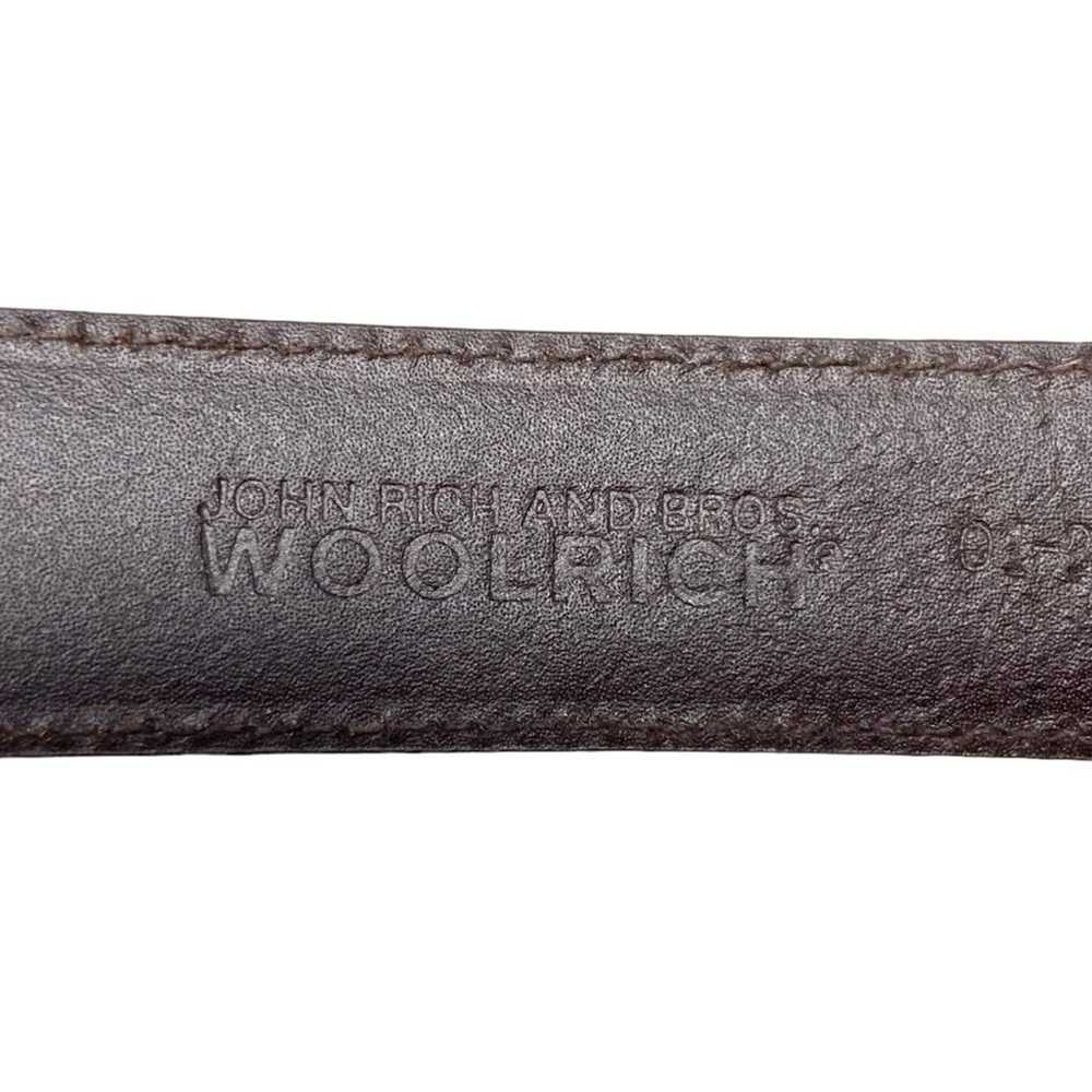 Vintage Woolrich Genuine Leather Silver Salmon Be… - image 6