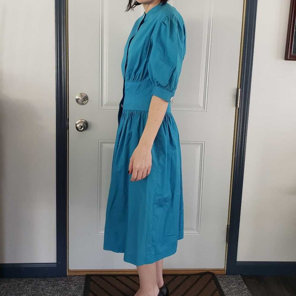 50s/60s Blue Day Dress - image 2