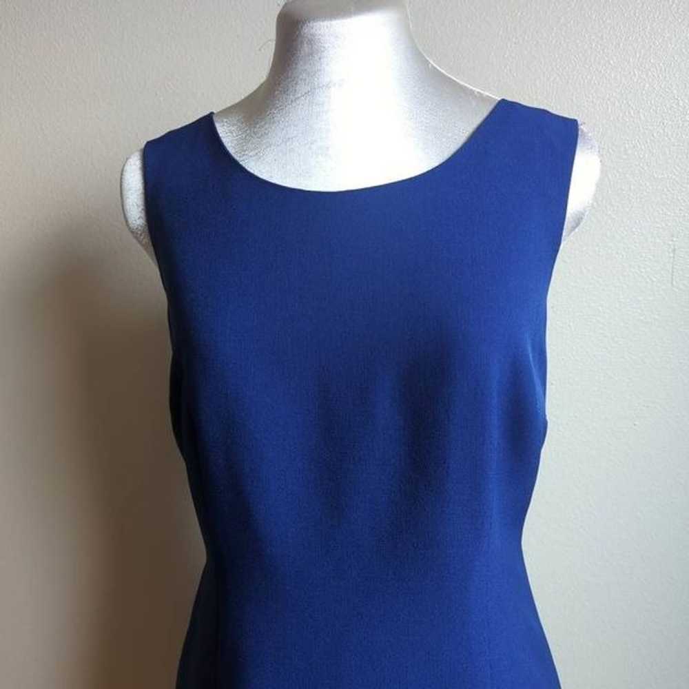 Vintage Y2K Le Suit Womens 4 Sheath Dress Blue Sl… - image 2