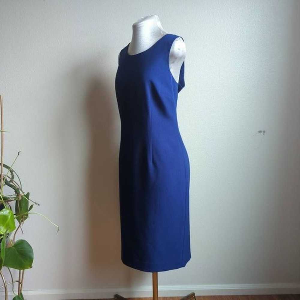 Vintage Y2K Le Suit Womens 4 Sheath Dress Blue Sl… - image 4